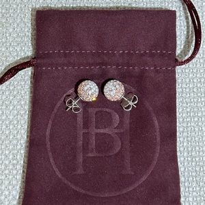Hillberg & Berk 12mm Sparkle Ball Stud Earrings